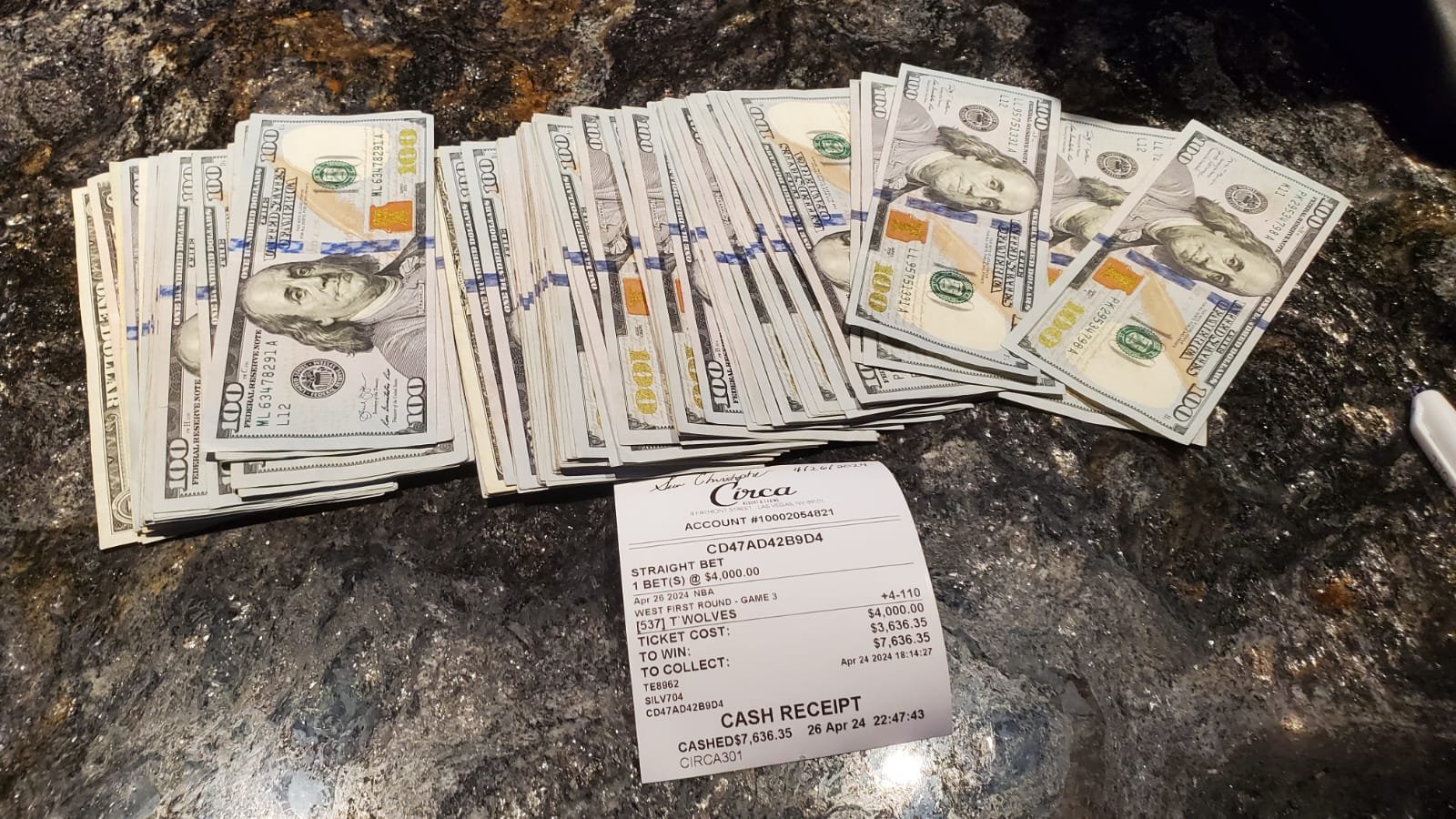 25k win: Timberwolves vs Nuggets - Game 7.